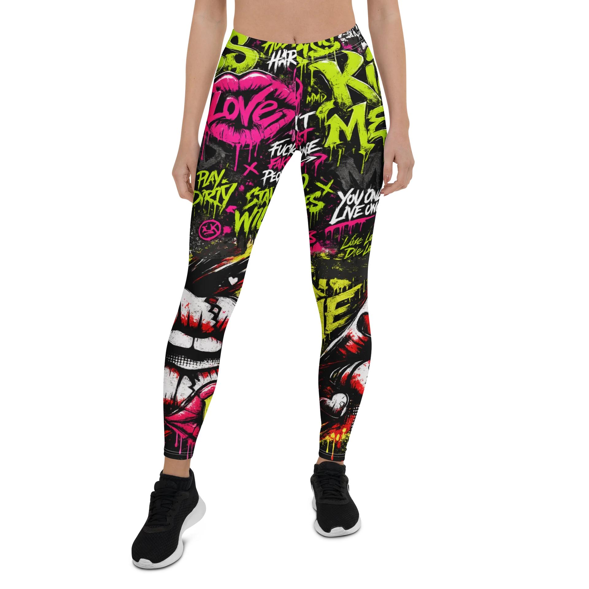 Graffiti Kiss Me Leggings product image (1)