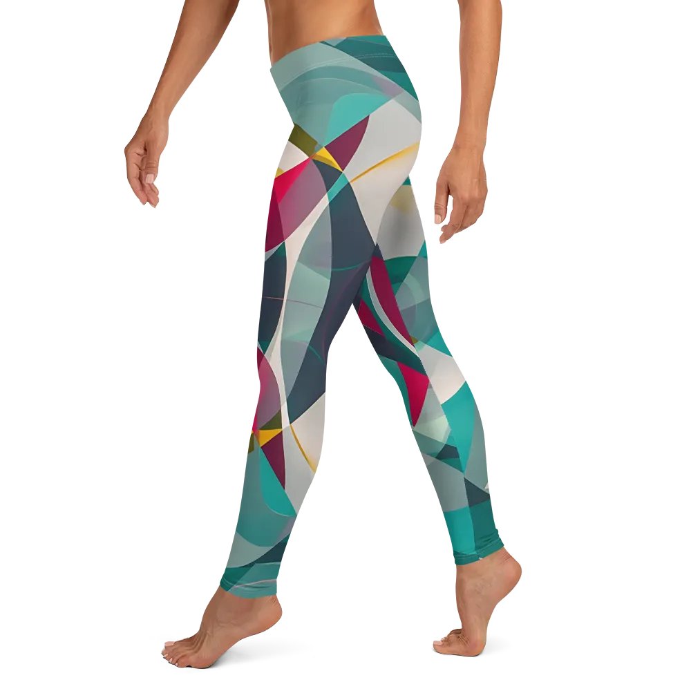 Abstract Lithographic Pattern Design leggings - V9 product image (4)