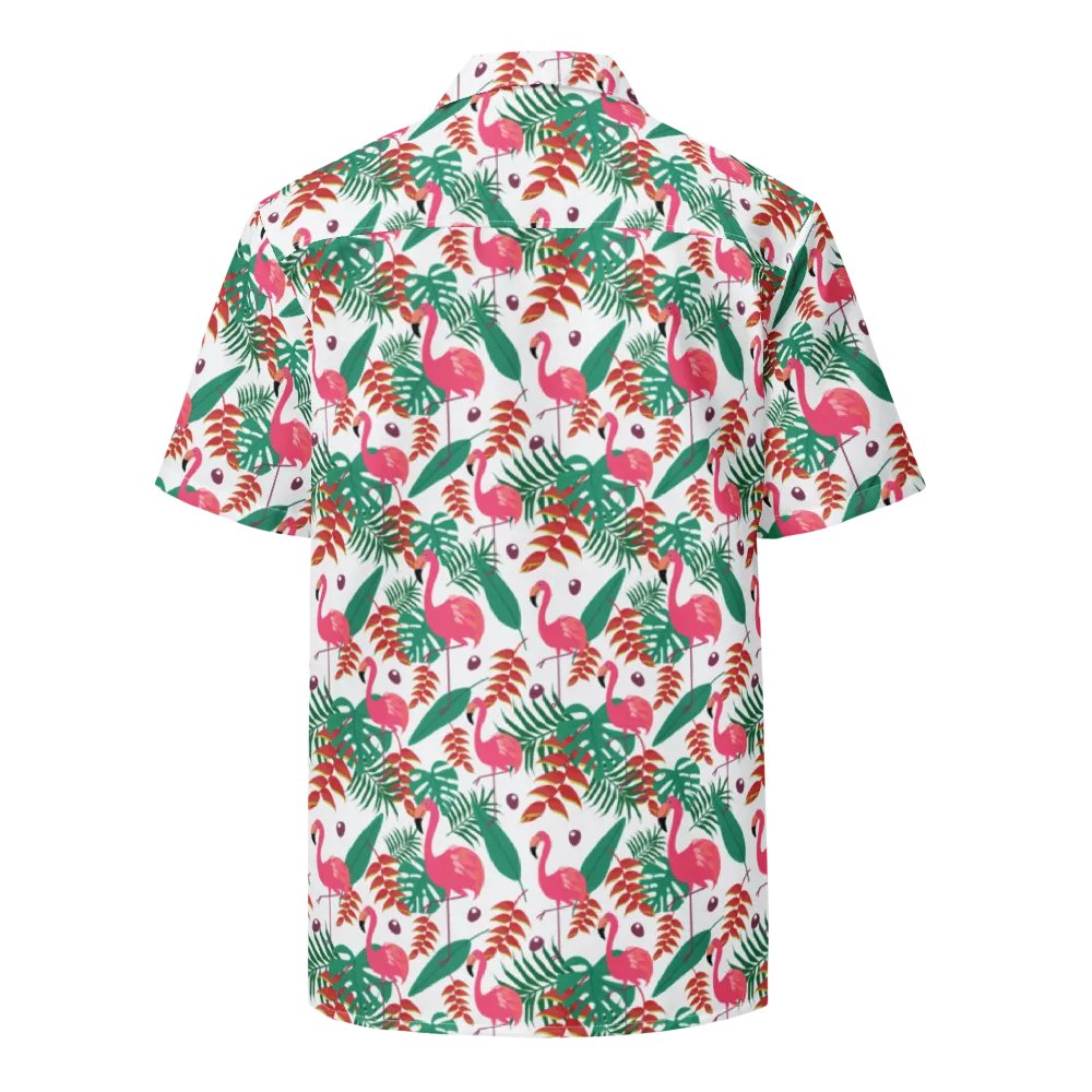 Flamingo Tropical Vibes Hawaiian Shirt product image (7)
