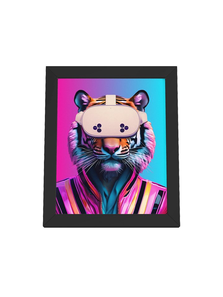 Tiger Meta Quest 3s - Framed Poster product image (4)