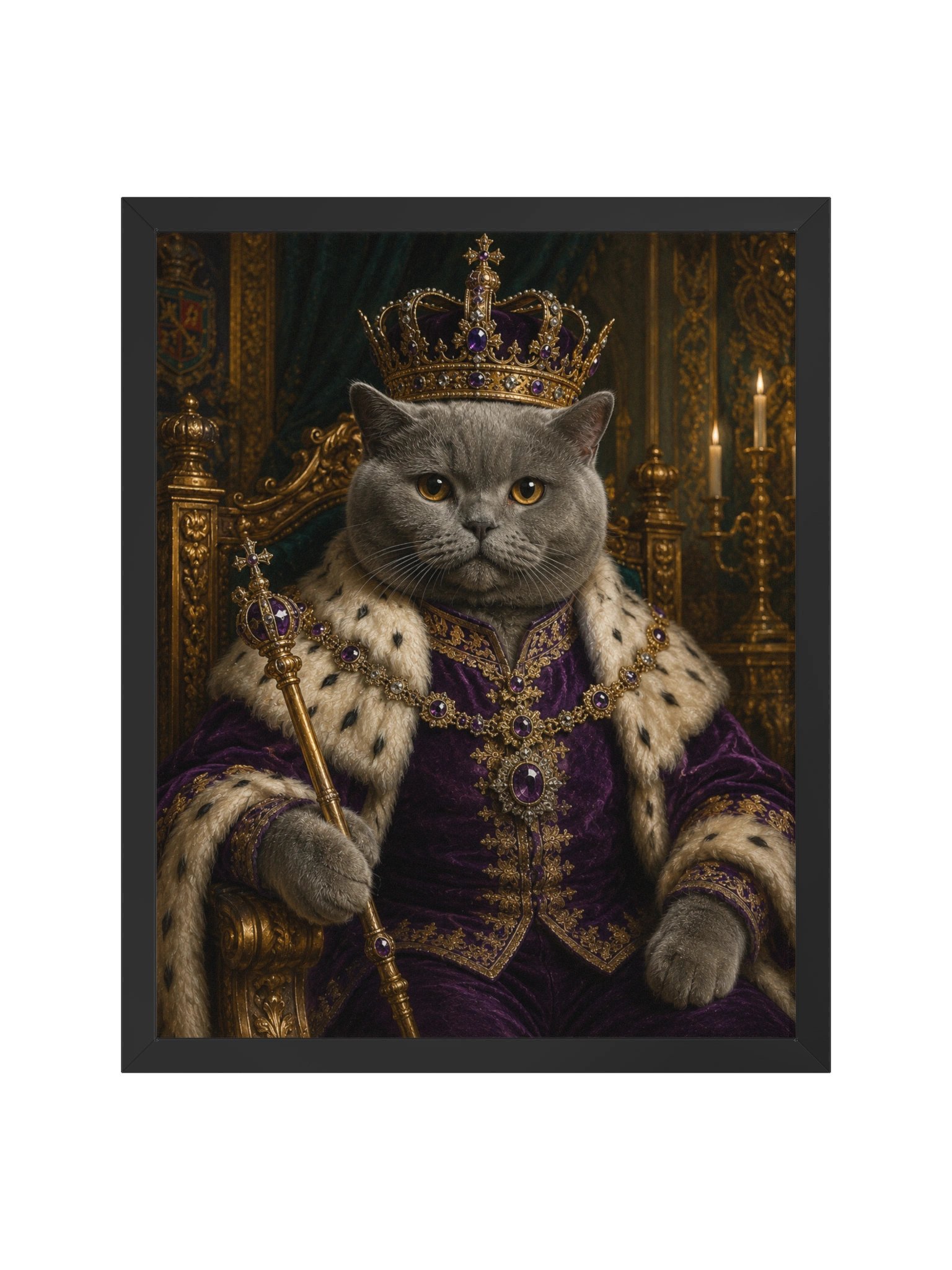 Royal Cat King Framed Poster product image (1)