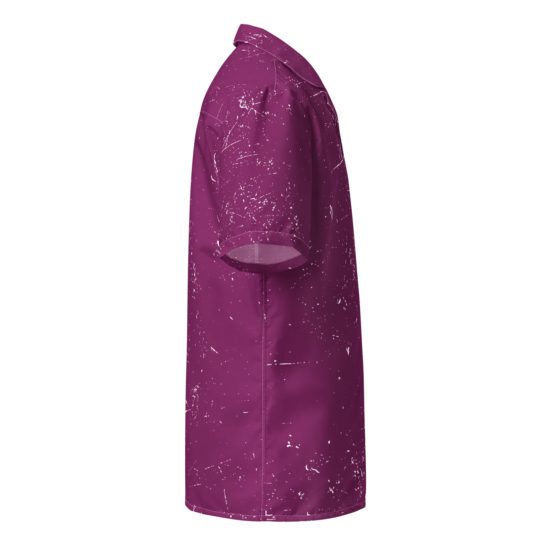 "A39" Magenta Speckle Hawaiian Shirt product image (4)