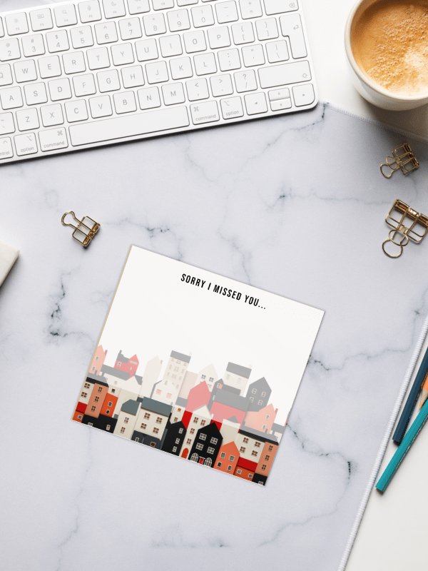 'Sorry I Missed You' Townhomes Notepad product image (2)