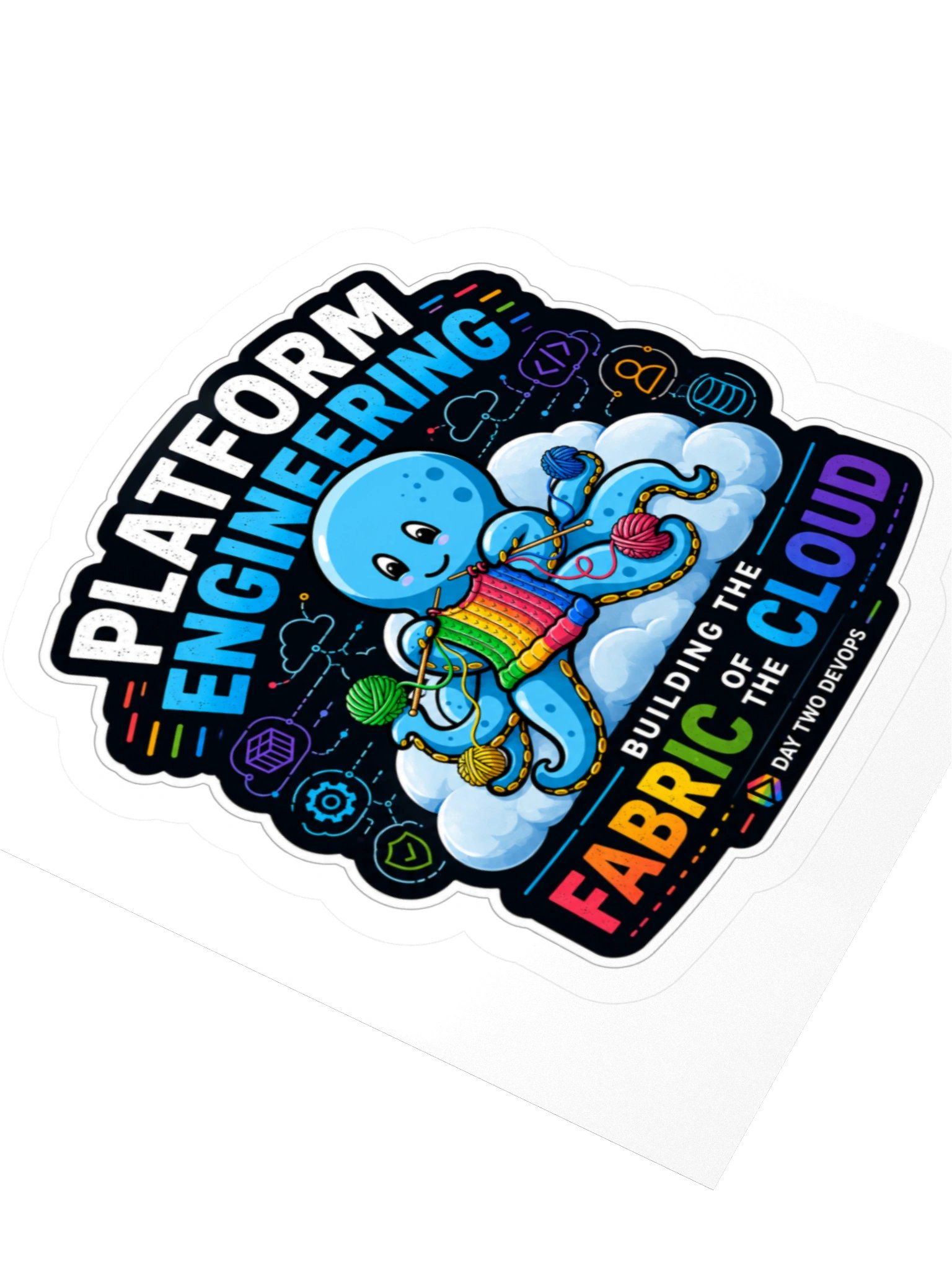 Platform Engineering Octopus Cloud Sticker product image (9)