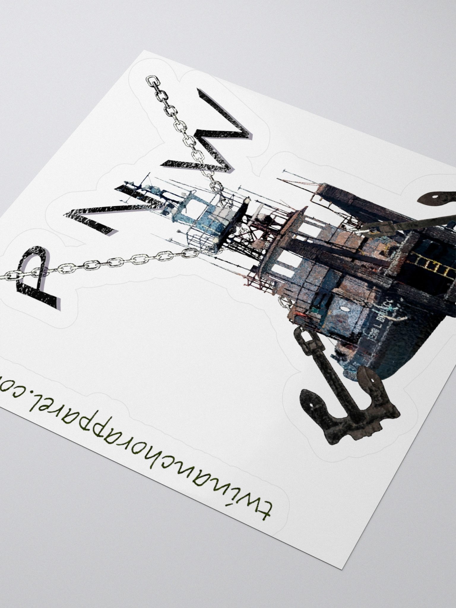 X Ancher Chain PNW - Terri L. Brusco Kiss Cut Stickers product image (3)