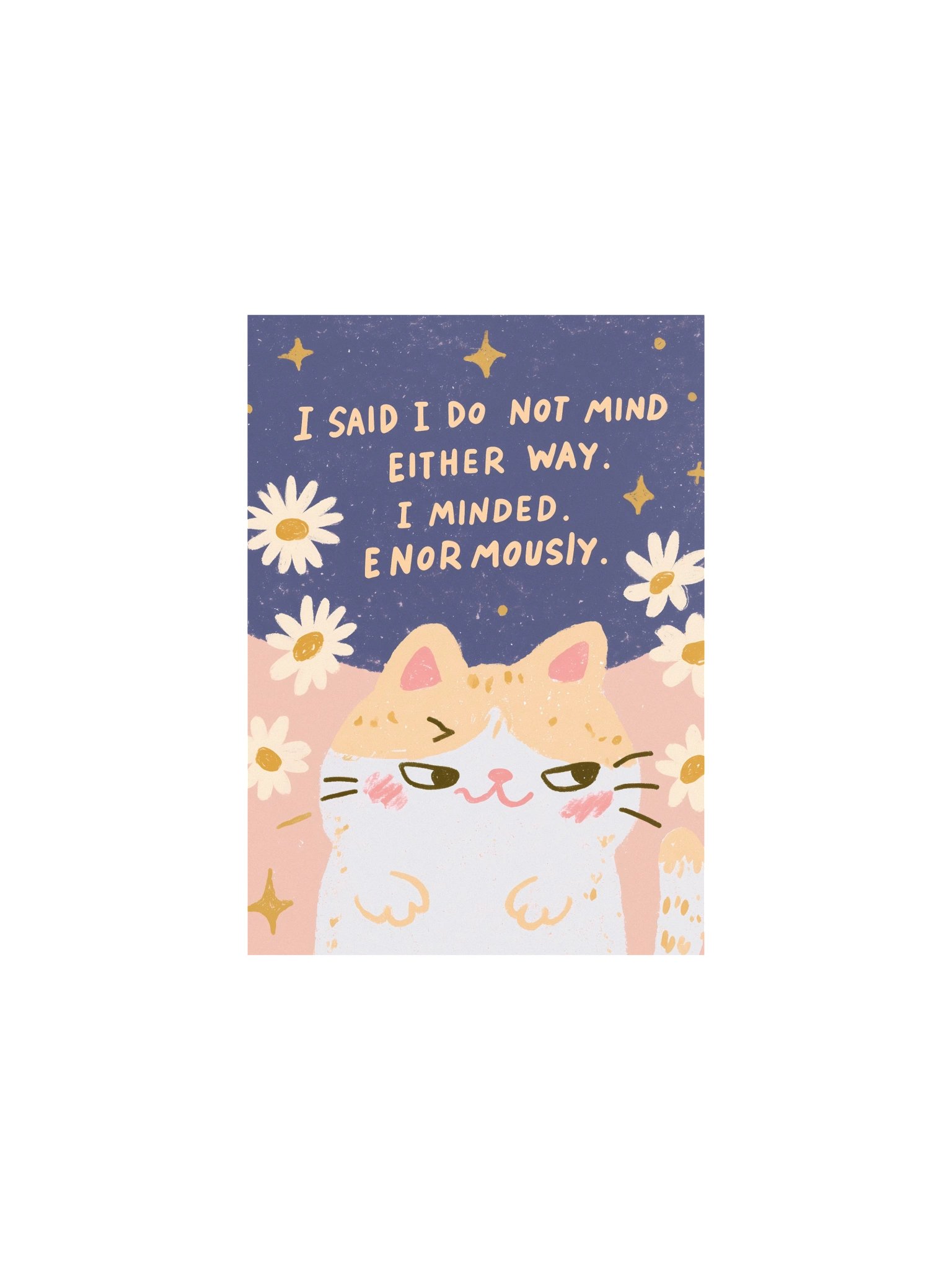 Cute Cat Quote Pastel Poster product image (2)
