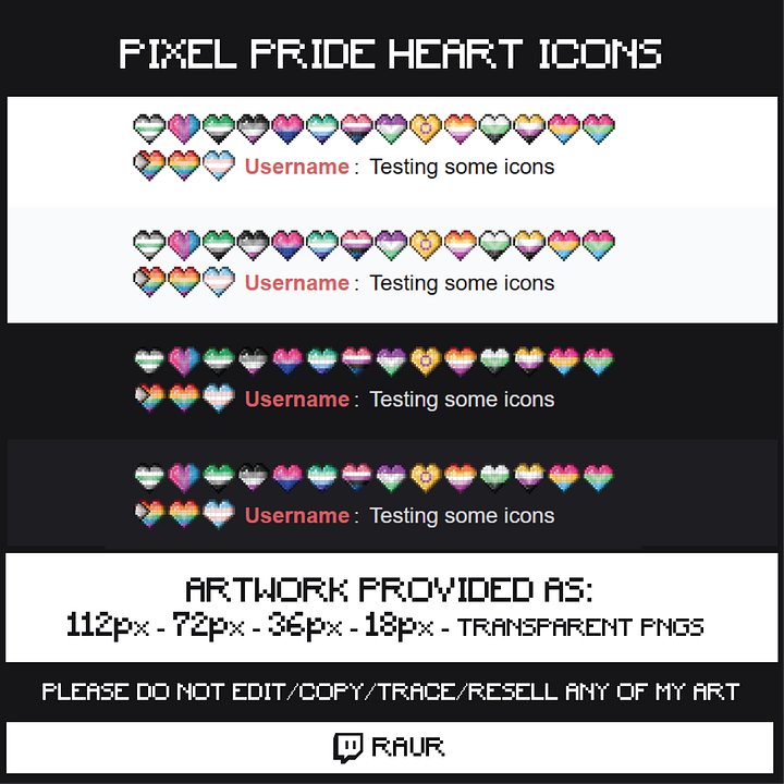 Twitch Pixel Pride - Sub/Bit Badges & Emotes product image (2)