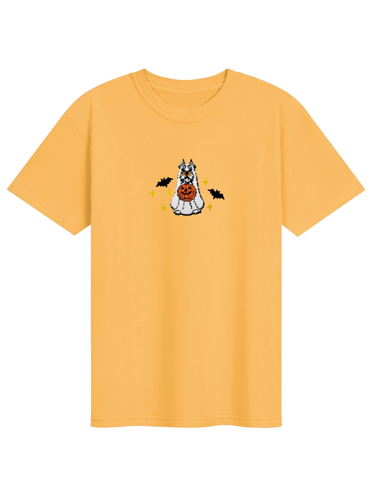 Halloween Miniature Schnauzer(Salt & Pepper, Cropped Ears) Embroidered T-Shirt product image (33)