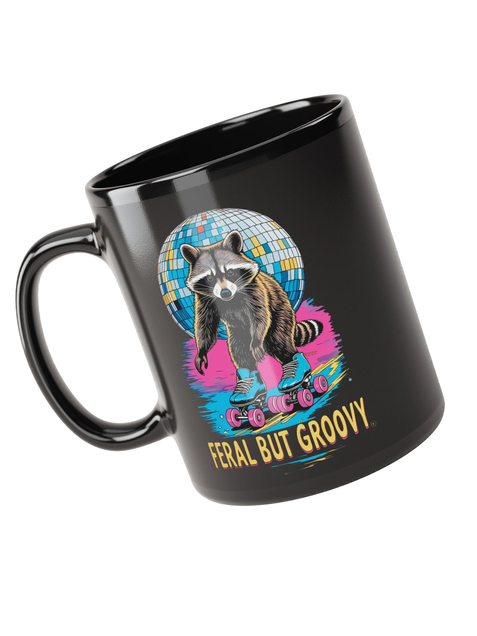 Feral but Groovy Raccoon Mug product image (6)