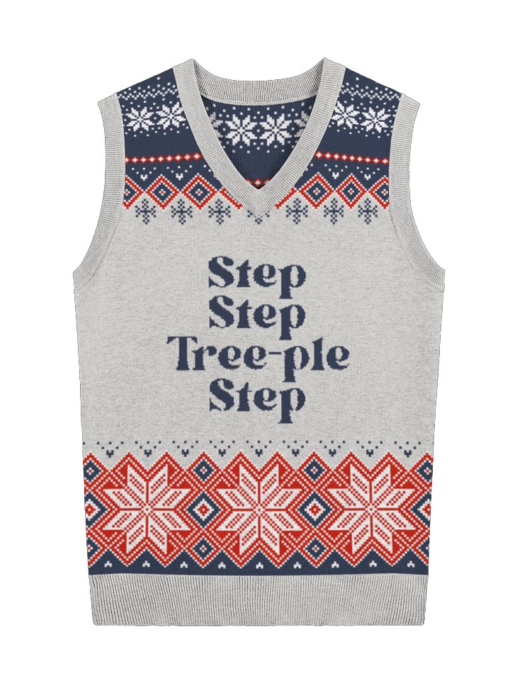 Step Step Tree-ple Step Christmas Vest product image (4)