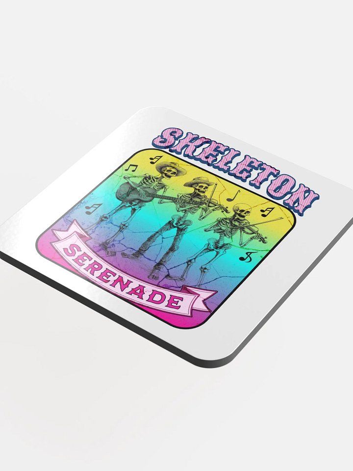 Skeleton Serenade Cork Coaster product image (1)