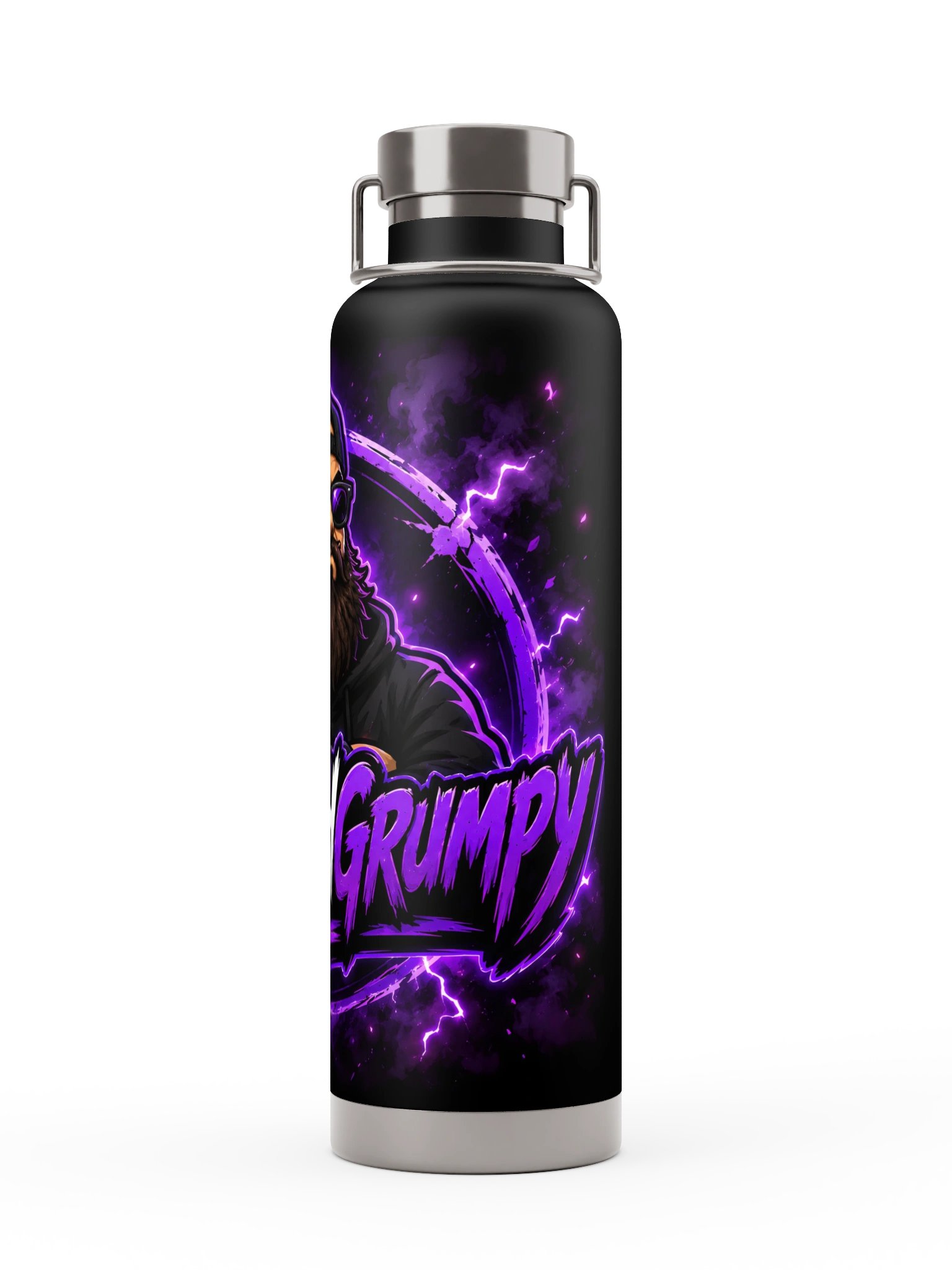 Bearded Grumpy Electric Logo Bottle product image (2)