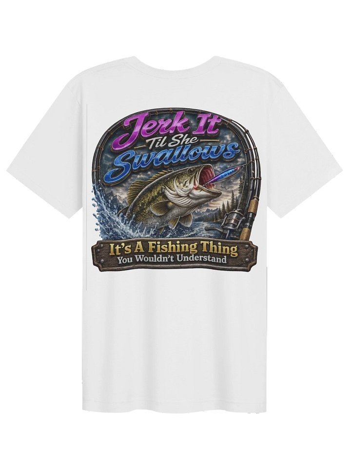 Jerk It Til She Swallows Purple Blue Tee product image (4)