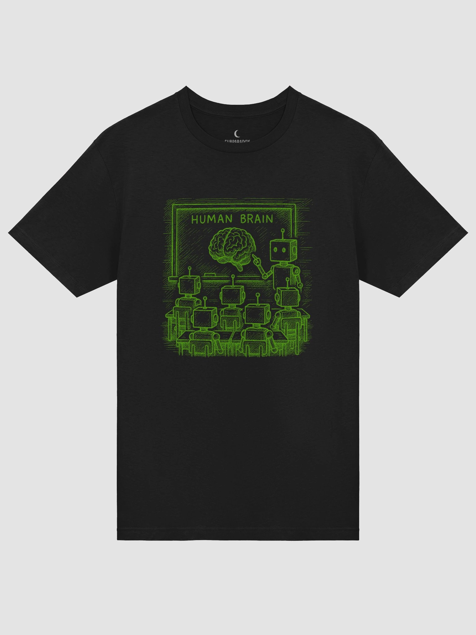 What…? Human? - Robot Classroom - Black Tee product image (5)