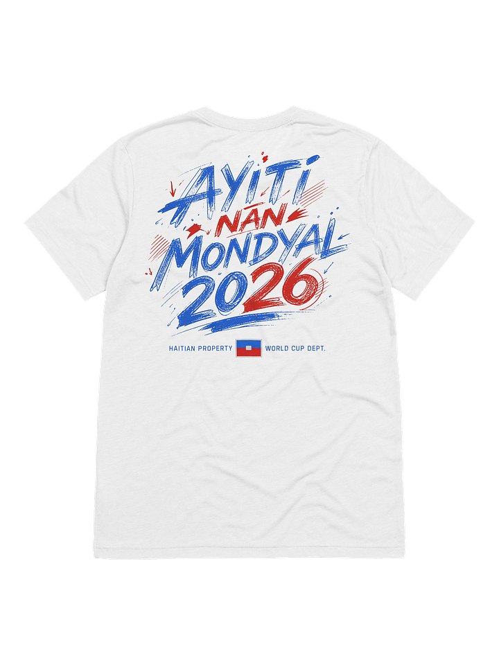 HAITI NAN MONDYAL 2026: Patriotic Tri-Blend Tee product image (2)