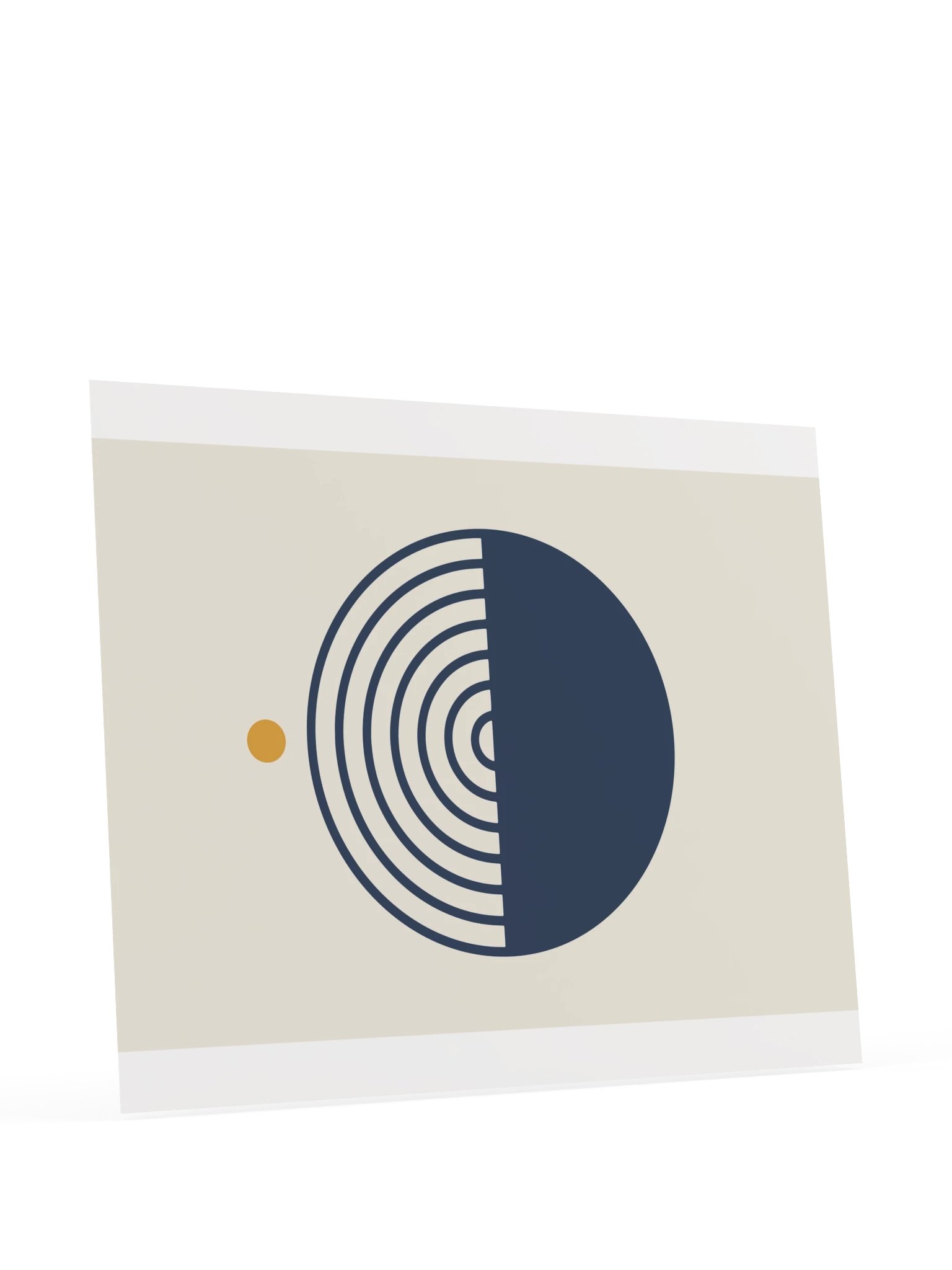 Navy and Mustard Rainbow Print | Abstract Bathroom Wall Art product image (11)