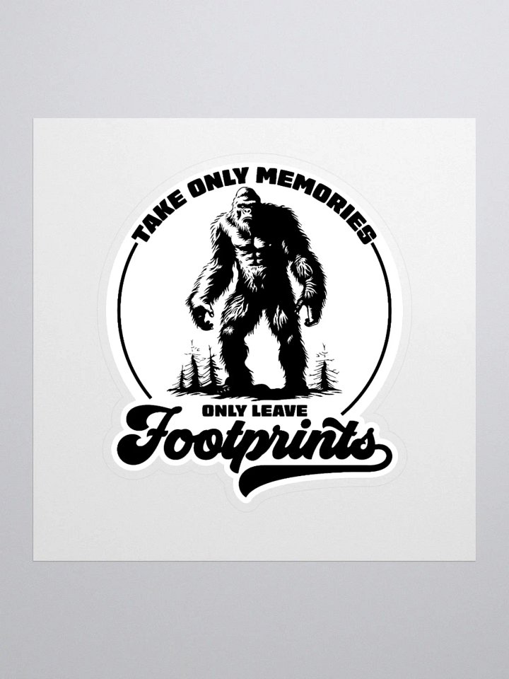 Take Memories Leave Footprints Funny Hiking Sticker product image (3)