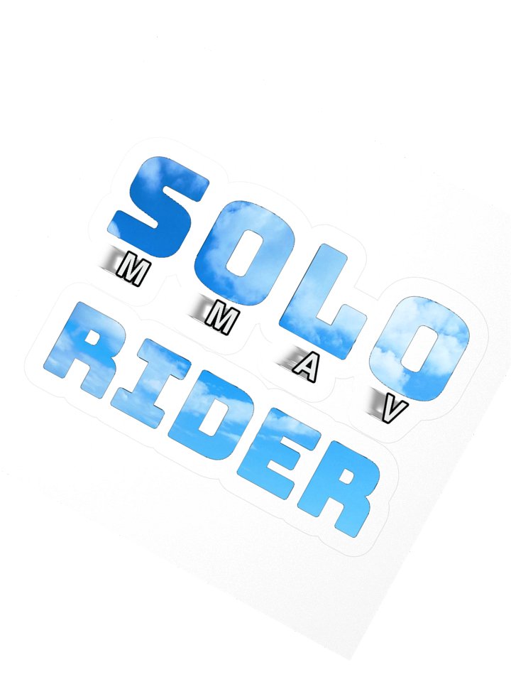 MMAV Sticker Kiss Cut: Solo Rider product image (4)