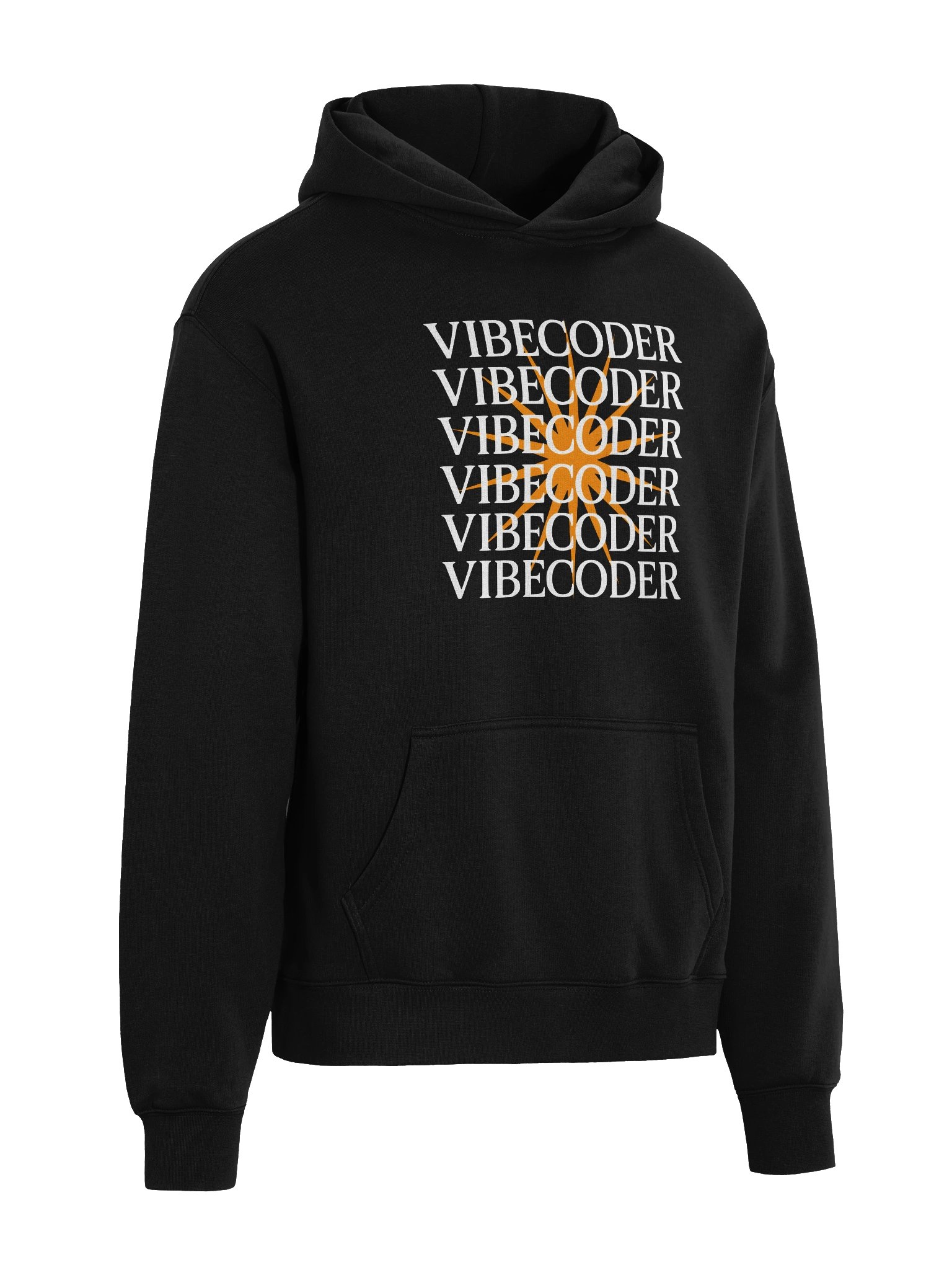 VIBECODER Stack Hoodie — ship in flow, build on vibe | vibe code merch product image (4)
