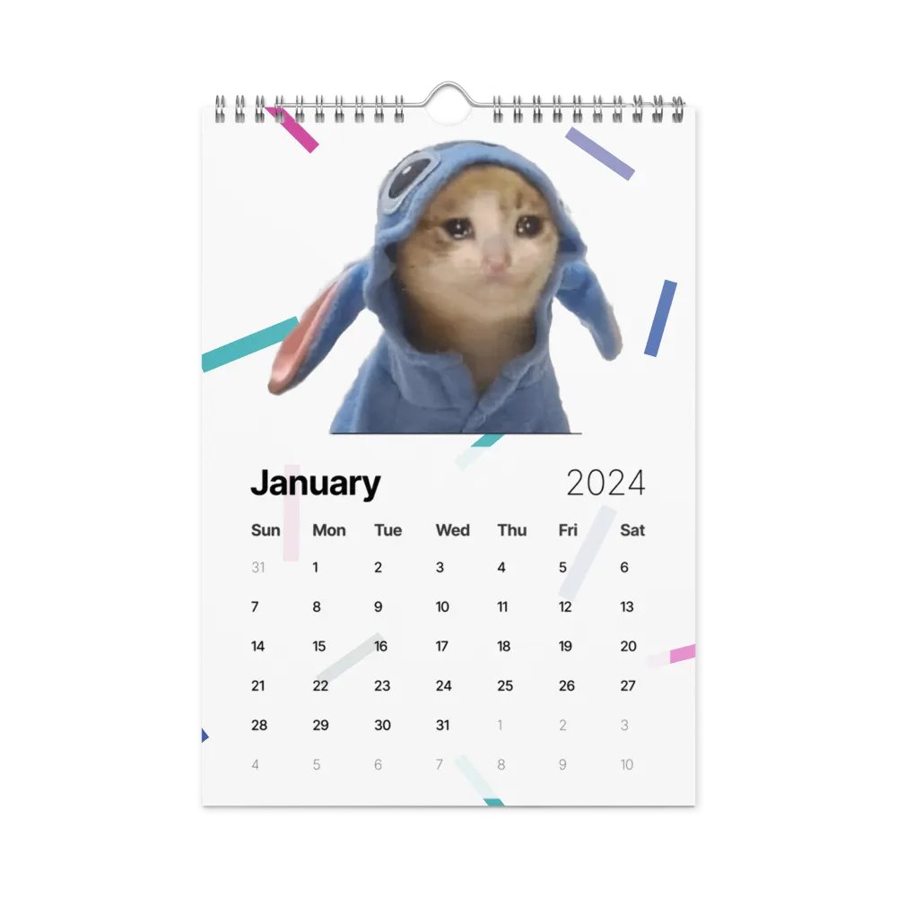 Wall Calendar (2024): Meme Cats product image (8)