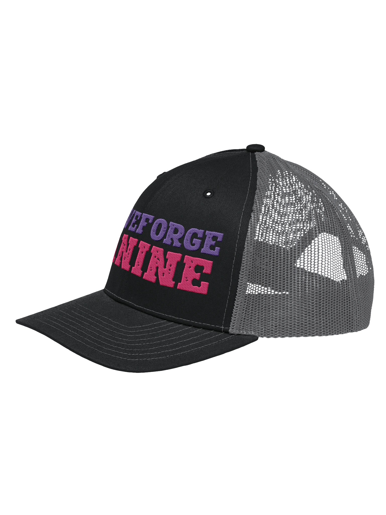 DriveForge Canine Pink & Purple Logo Trucker Hat product image (2)