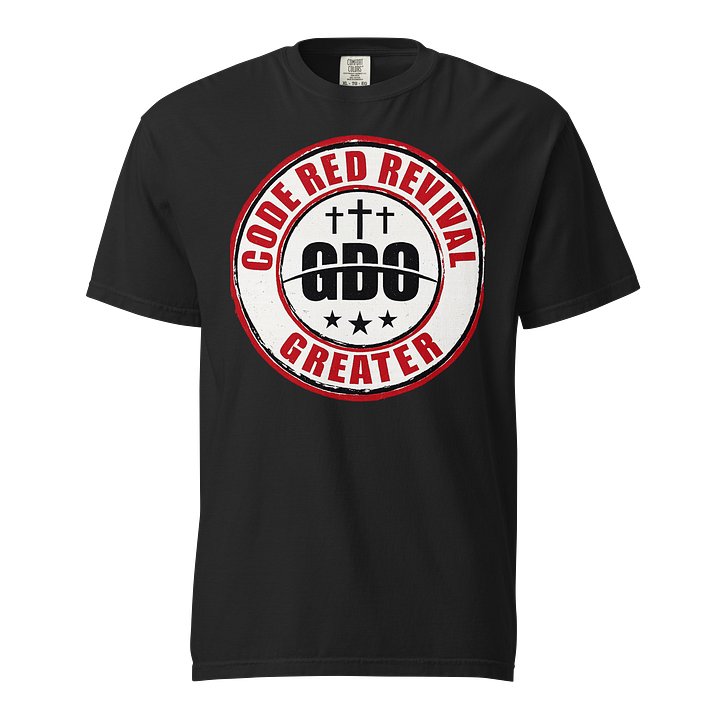 Greater Code Red Black Short Sleeve T- Shirt product image (1)