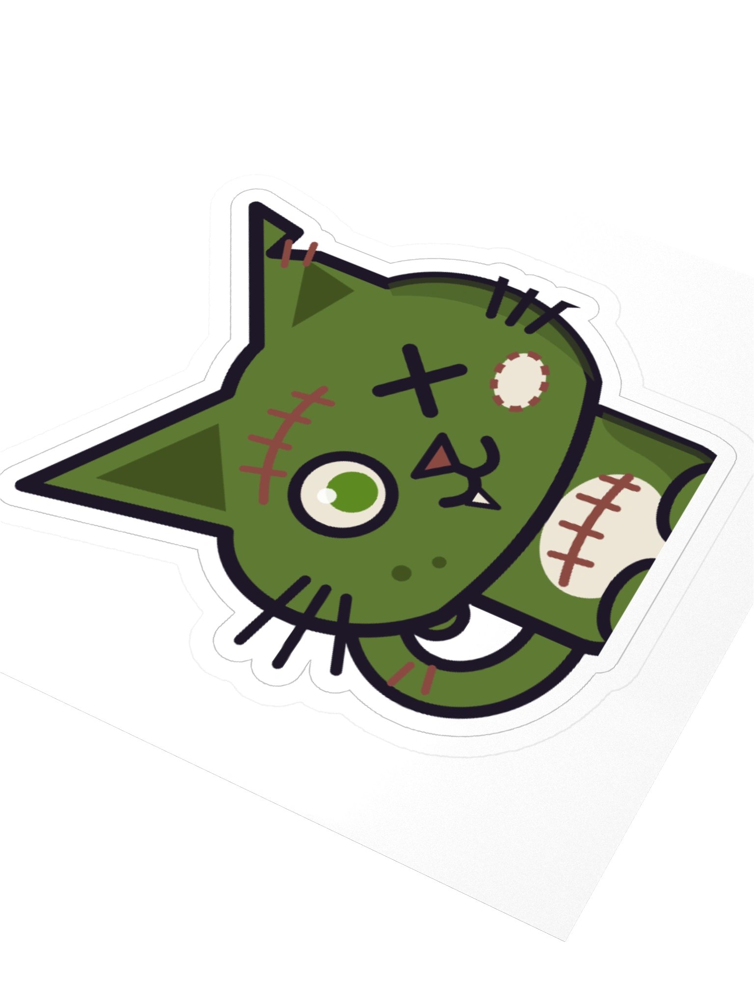 Nyanbie Idle Zombie Cat Laptop Sticker product image (3)
