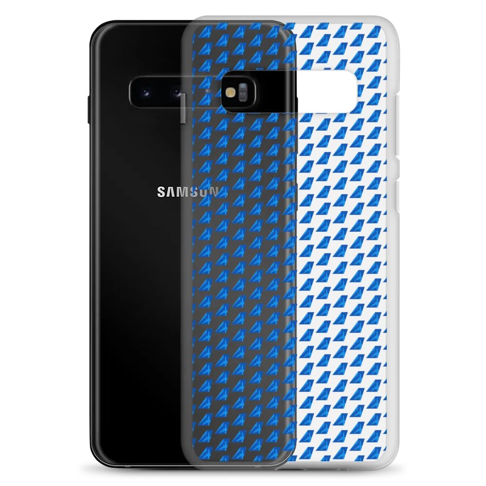 Clear Case for Samsung® - Two-Tone Blue Tailfin Design product image (8)