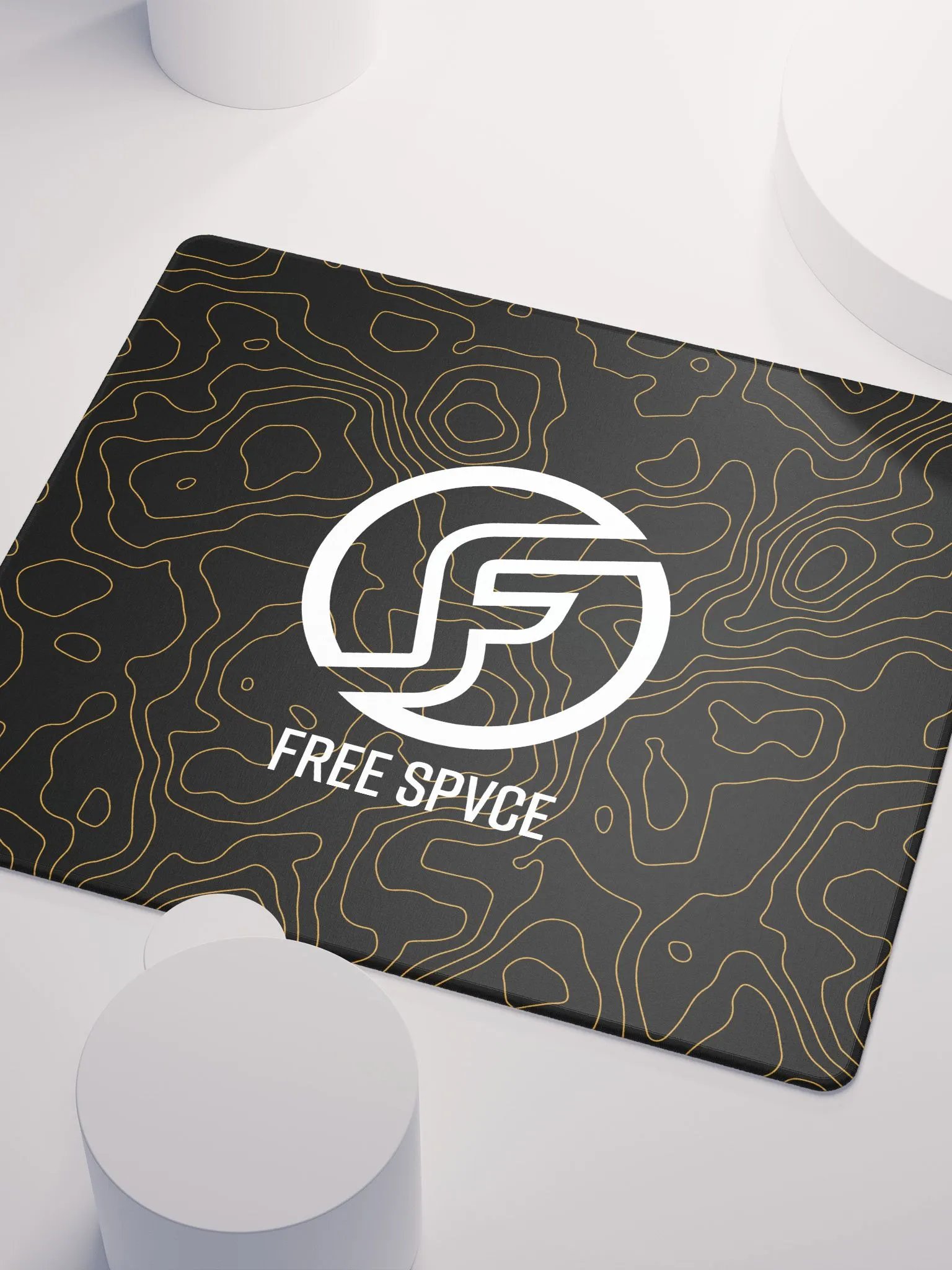 Topographic Black & Gold Mousepad product image (6)