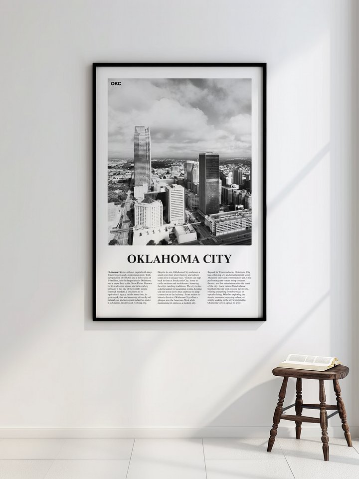 Oklahoma City 01 Newspaper Poster | Framed product image (7)