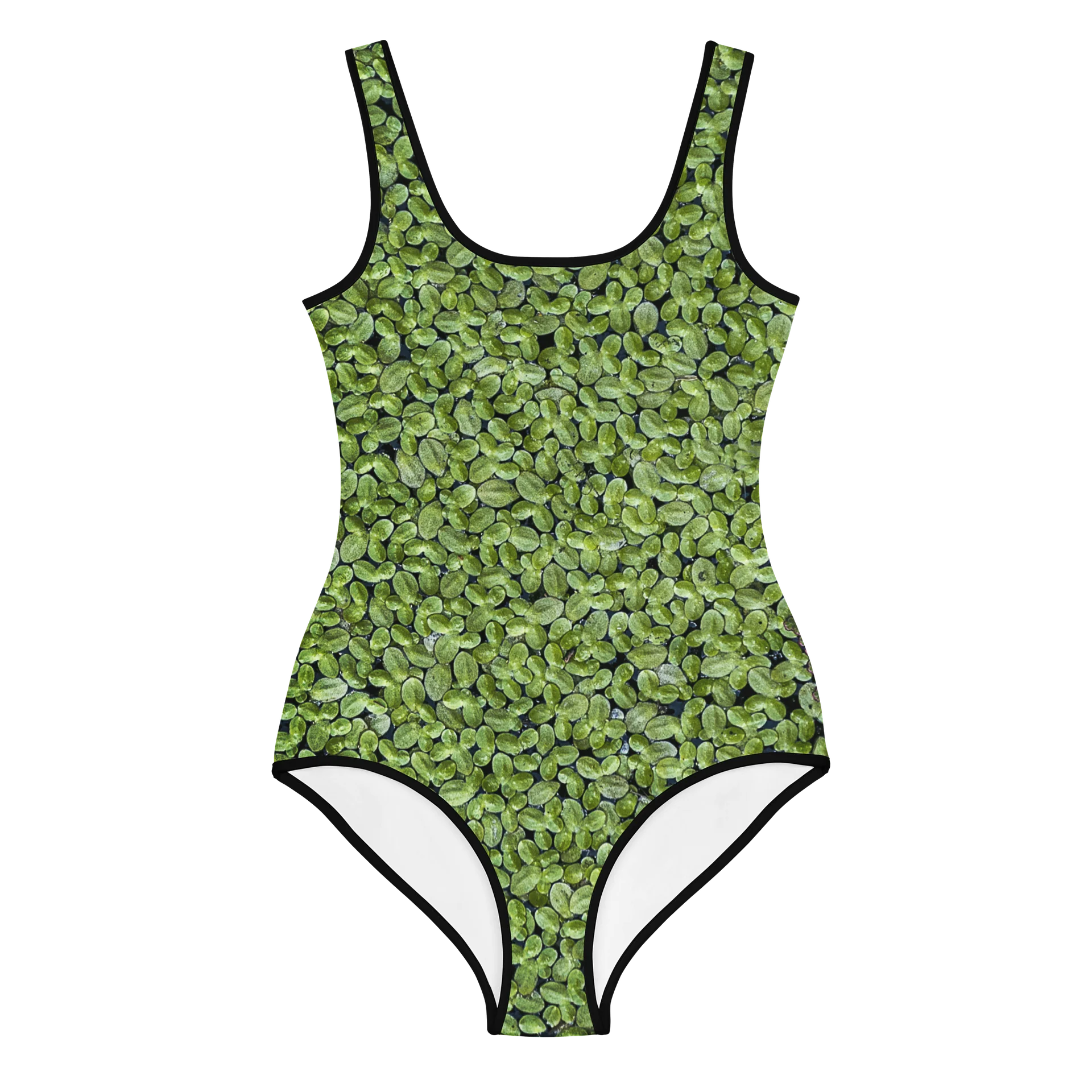 Verdant Life Youth All-Over Print Sun-Safe Lush Foliage Swimsuit product image (1)