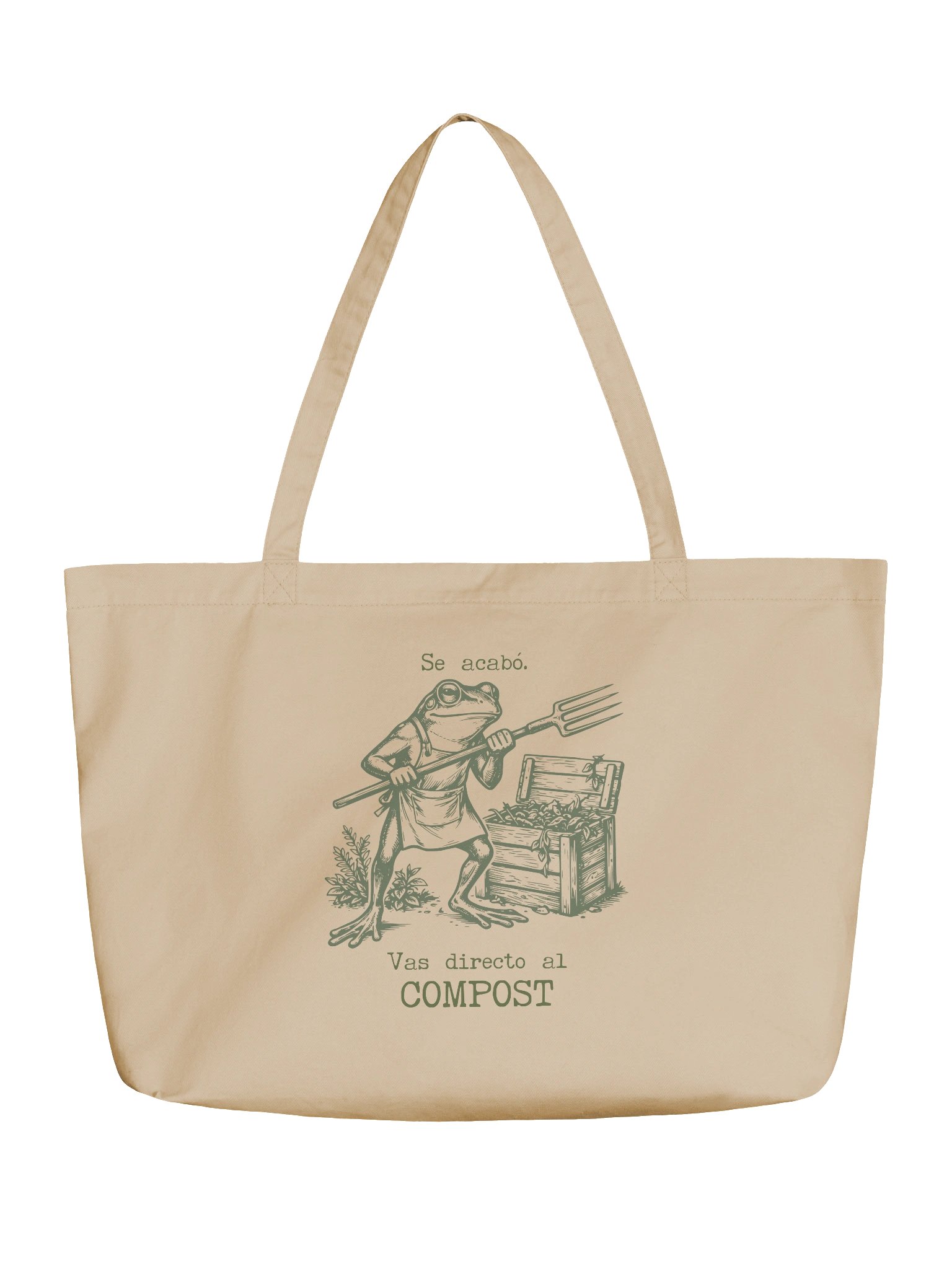 Bolsa Tote Se Acabó Vas Directo al Compost | Bolsa de Jardinería Divertida | Tote Bag Ecológica para Amantes del Huerto product image (1)