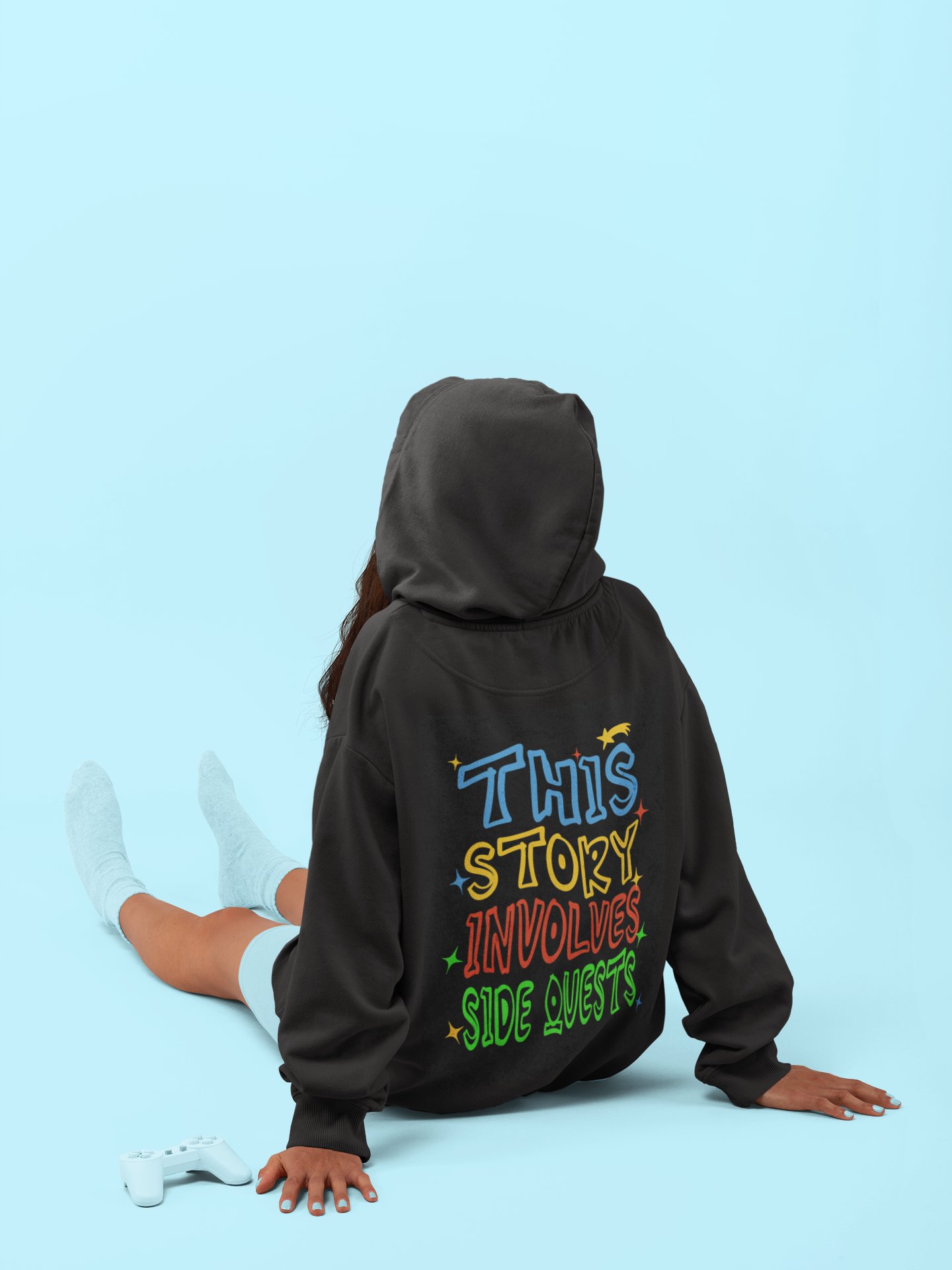 Funny Gamer Side Quest Oversized Hoodie product image (10)