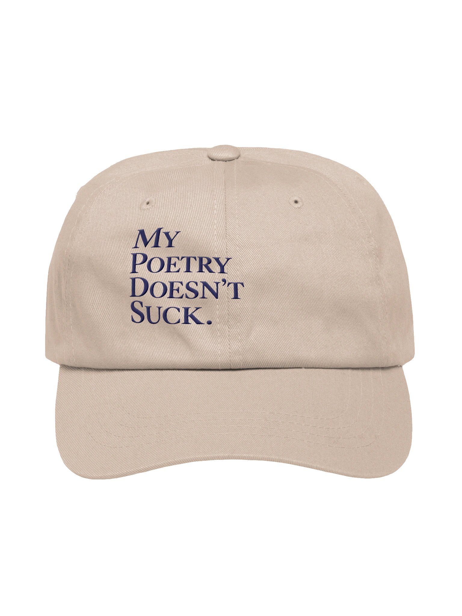 My Poetry Doesn't Suck Dad Hat - Stone/Navy product image (1)