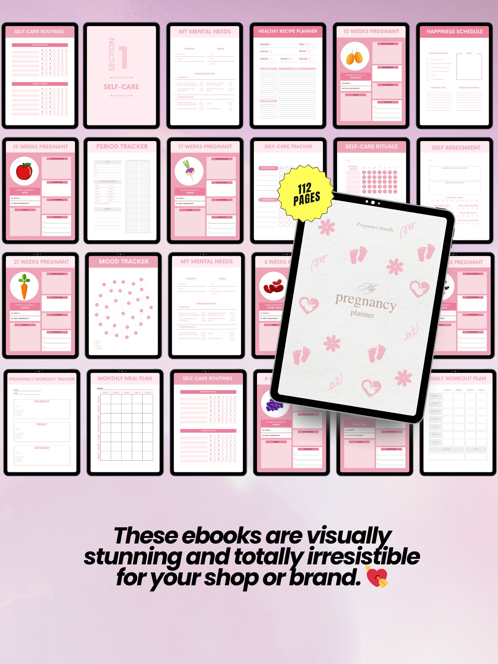 Pregnancy eBook Bundle | 7 Digital Products for New Moms | MRR PLR Bundle product image (6)