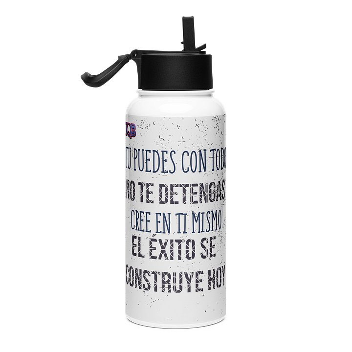 The "Tú Puedes" Motivator Premium Water Bottle - Tranquilo Quieto Brand product image (1)