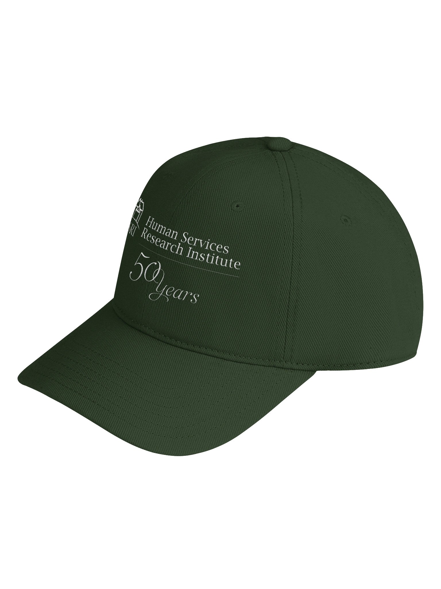 HSRI 50th Anniversary Baseball Hat - Forest Green - Embroidered product image (3)