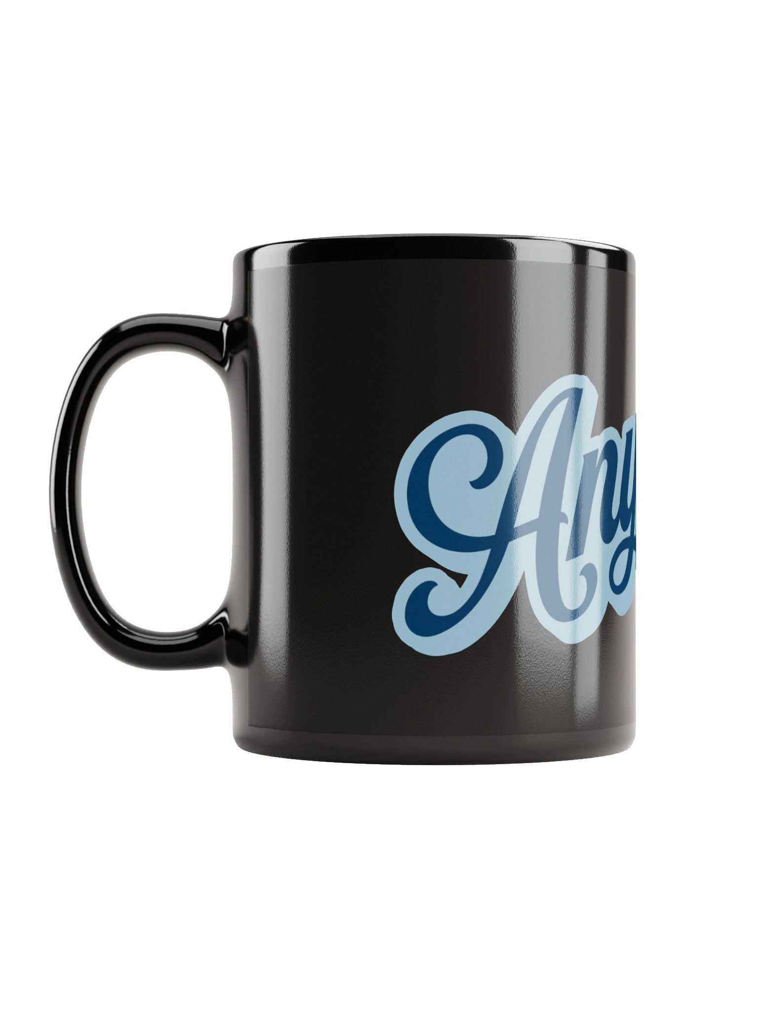 Anyway... Black Mug (blue on blue solid) product image (11)