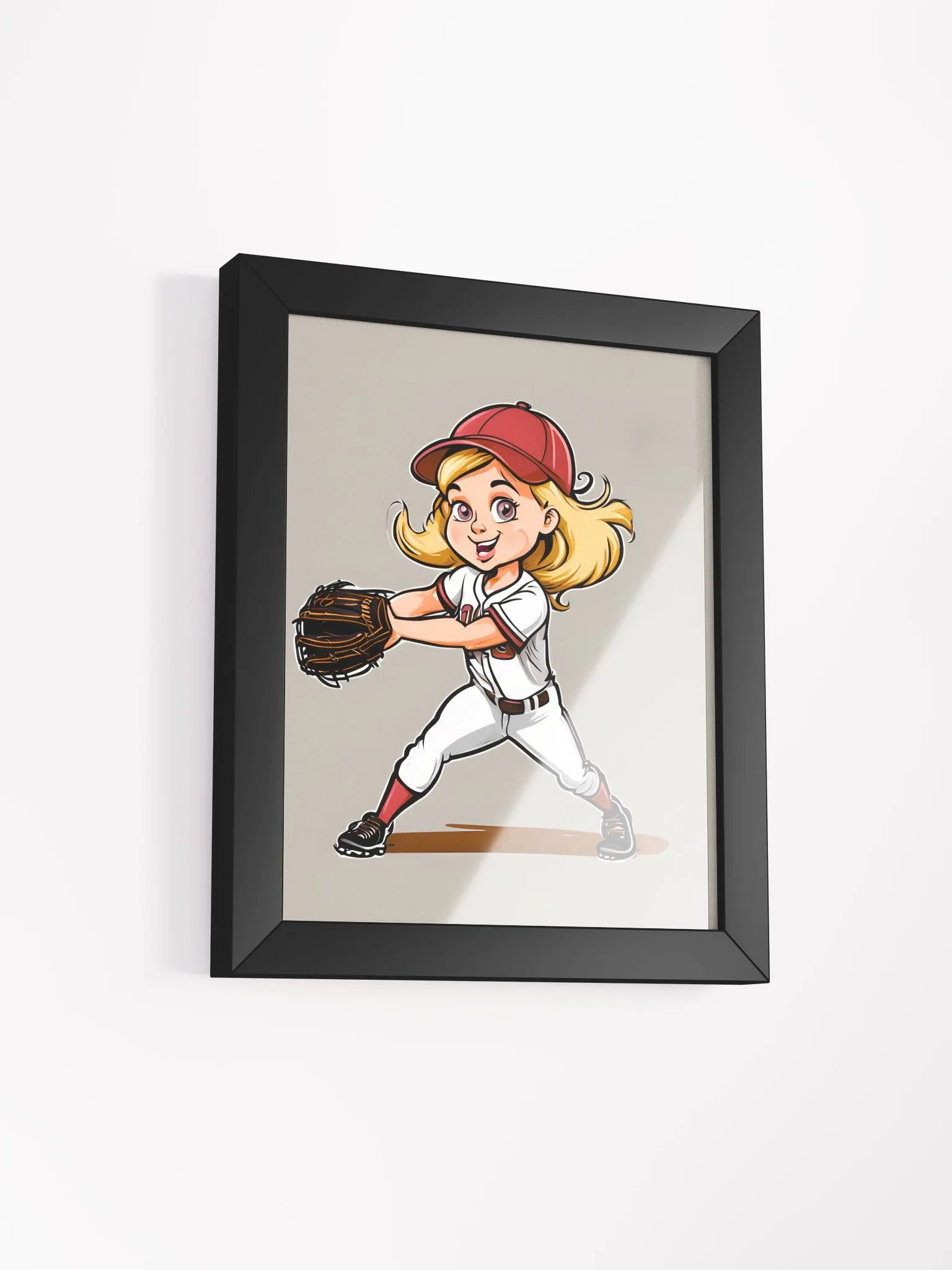 Catch the Game Framed Matte Softball Poster product image (40)