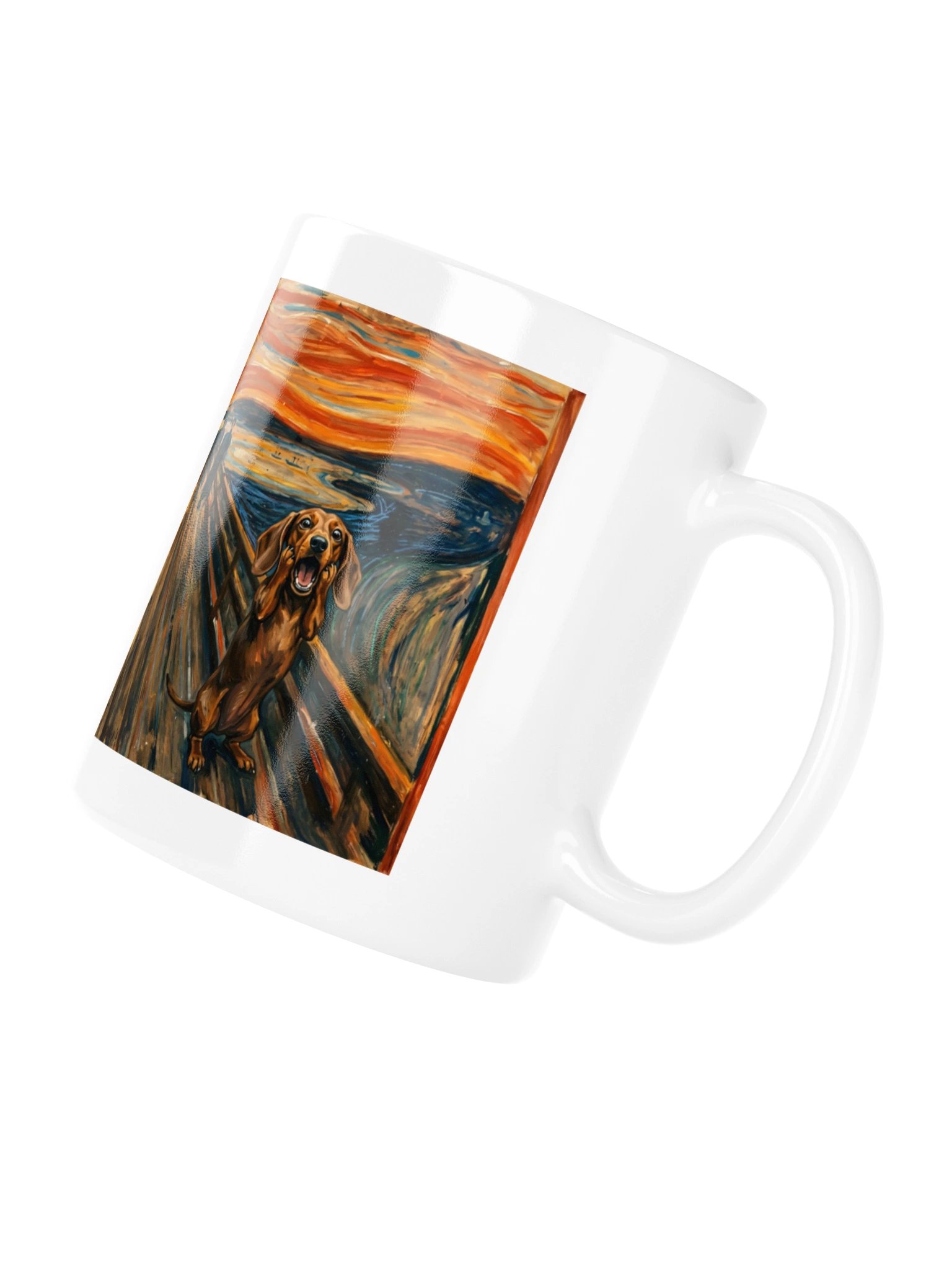 The Scream Dachshund Mug product image (4)