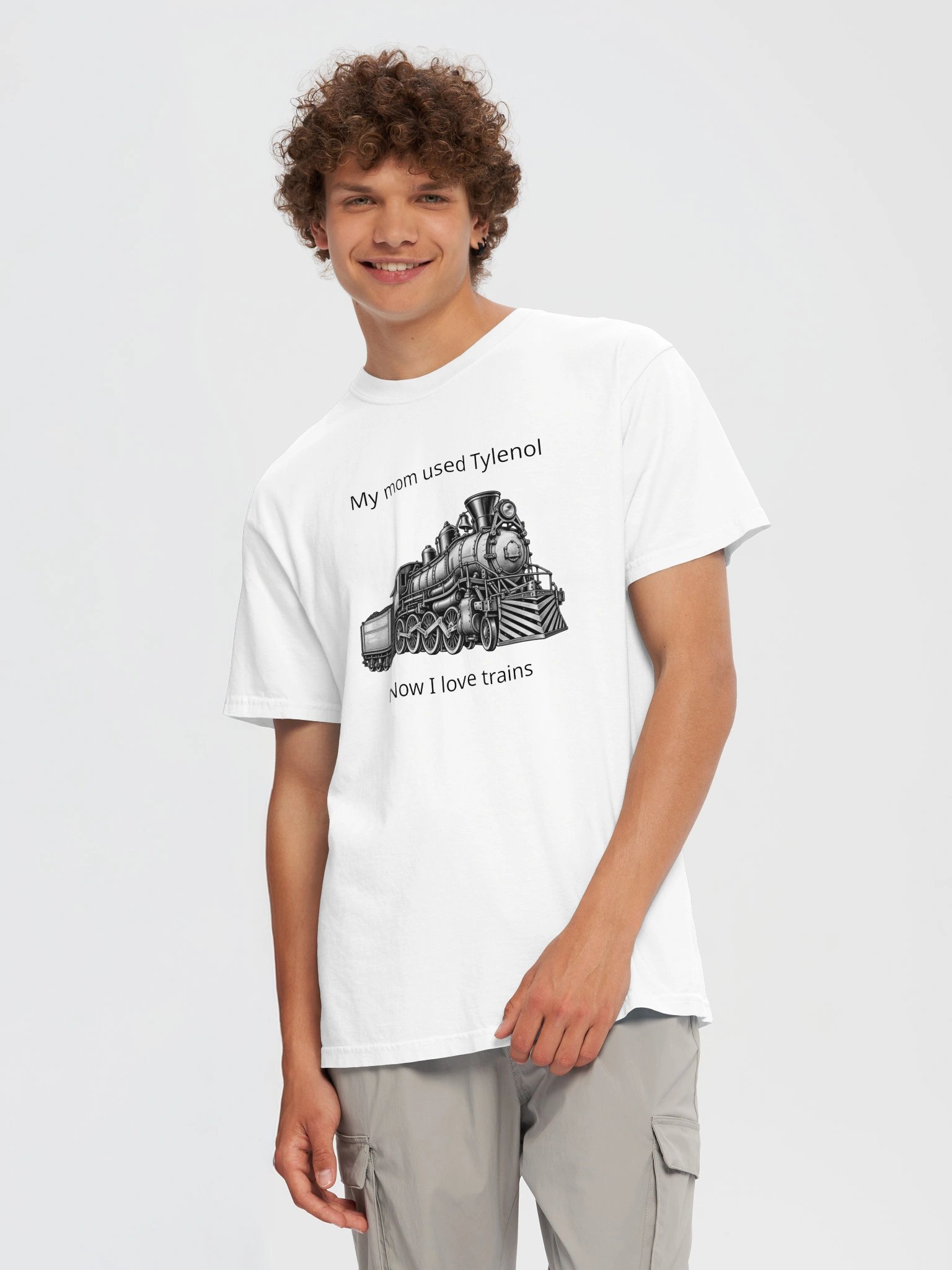 Adult Steam Locomotive T-Shirt product image (5)