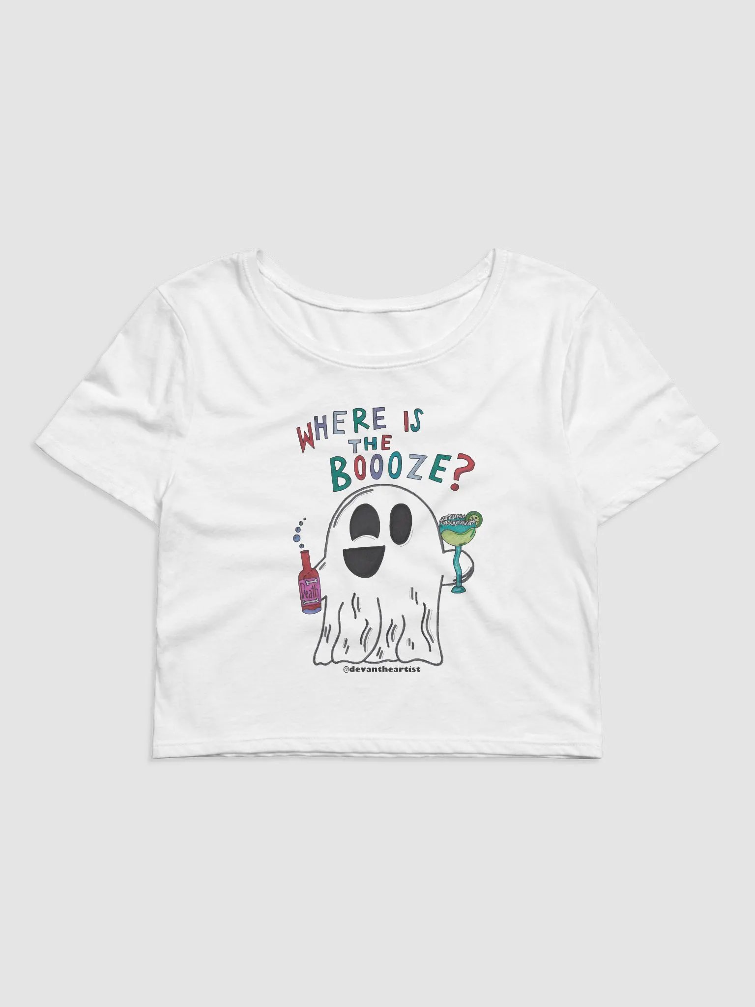 BOOOZE Crop Top - White product image (1)