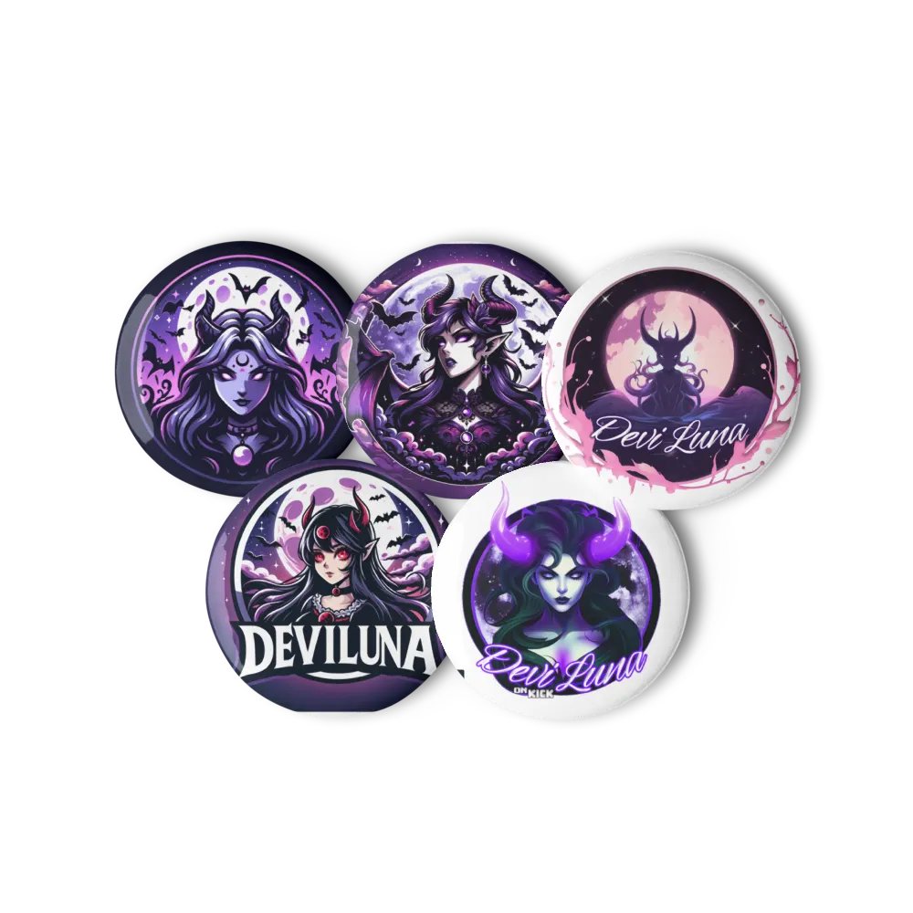 Set of 5 DeviLuna Pins product image (11)