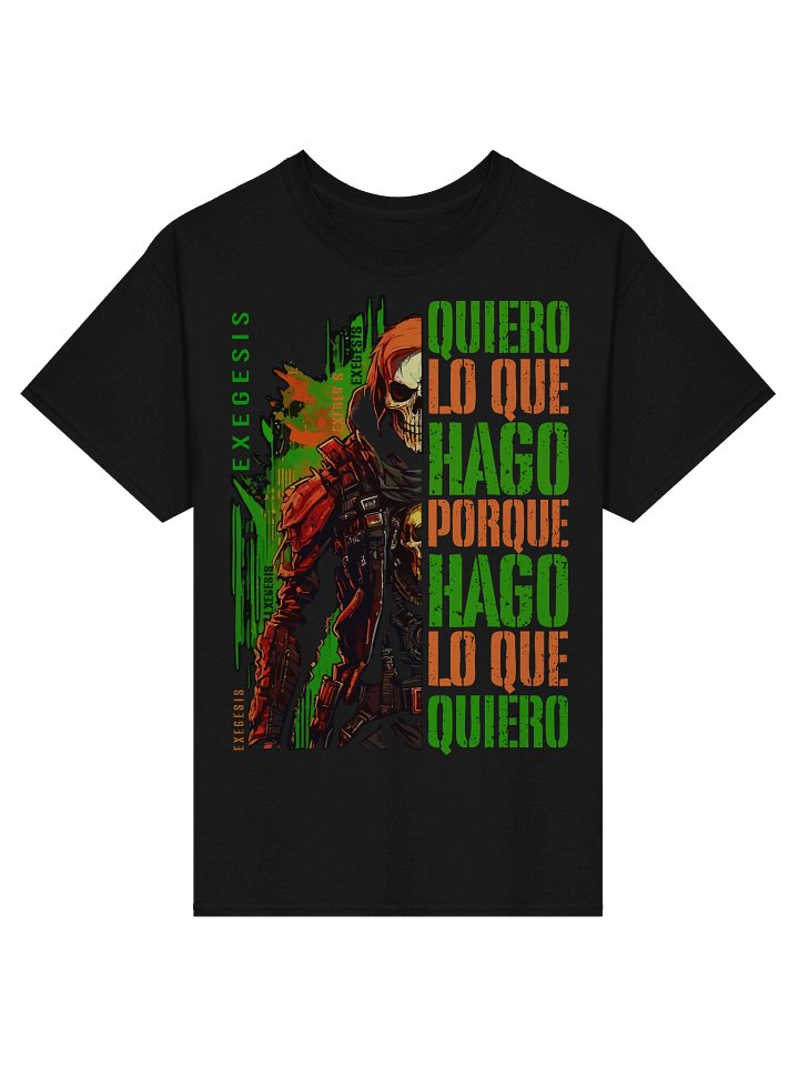 Quiero Lo Que Hago Skull T-Shirt product image (1)