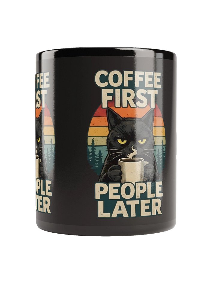 Coffee First, People Later – Funny Cat Mug product image (2)