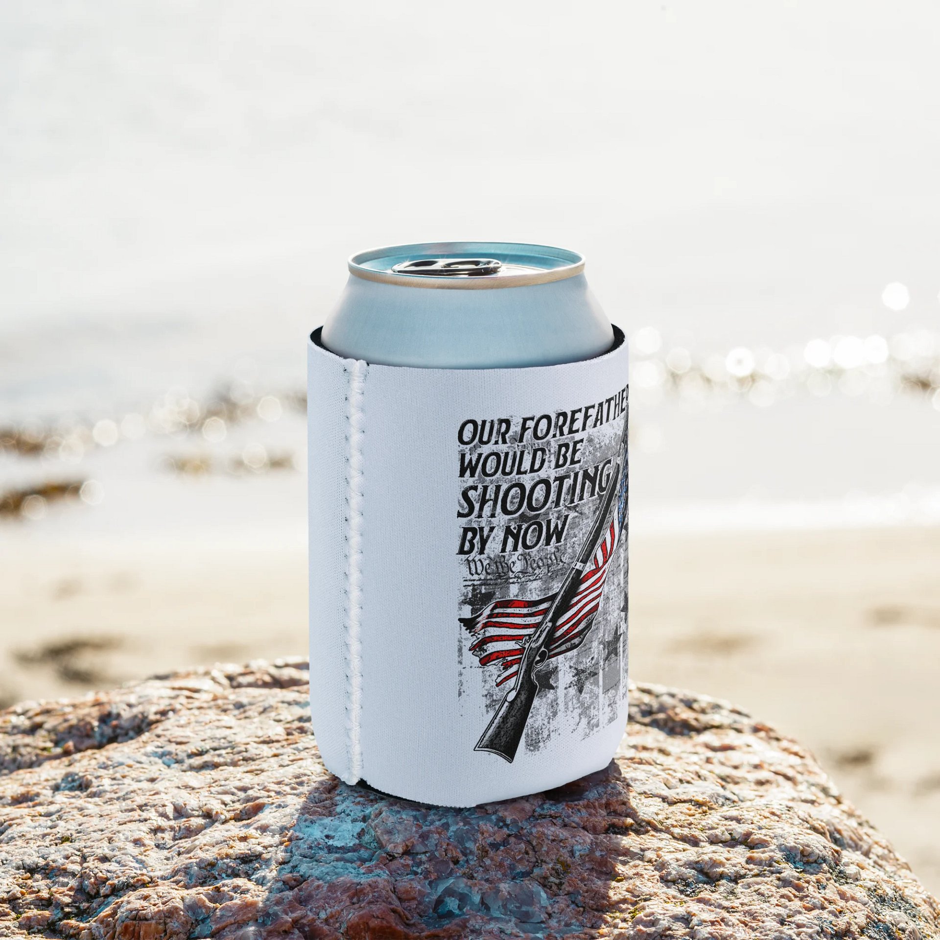 Forefathers Would Be Shooting: Light Coozie product image (2)