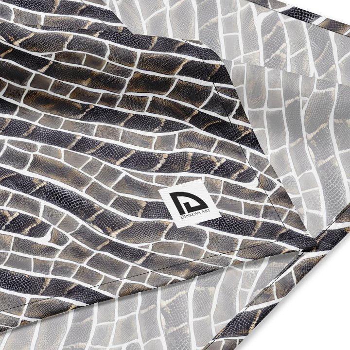 Grey Snake Skin Bandana product image (4)