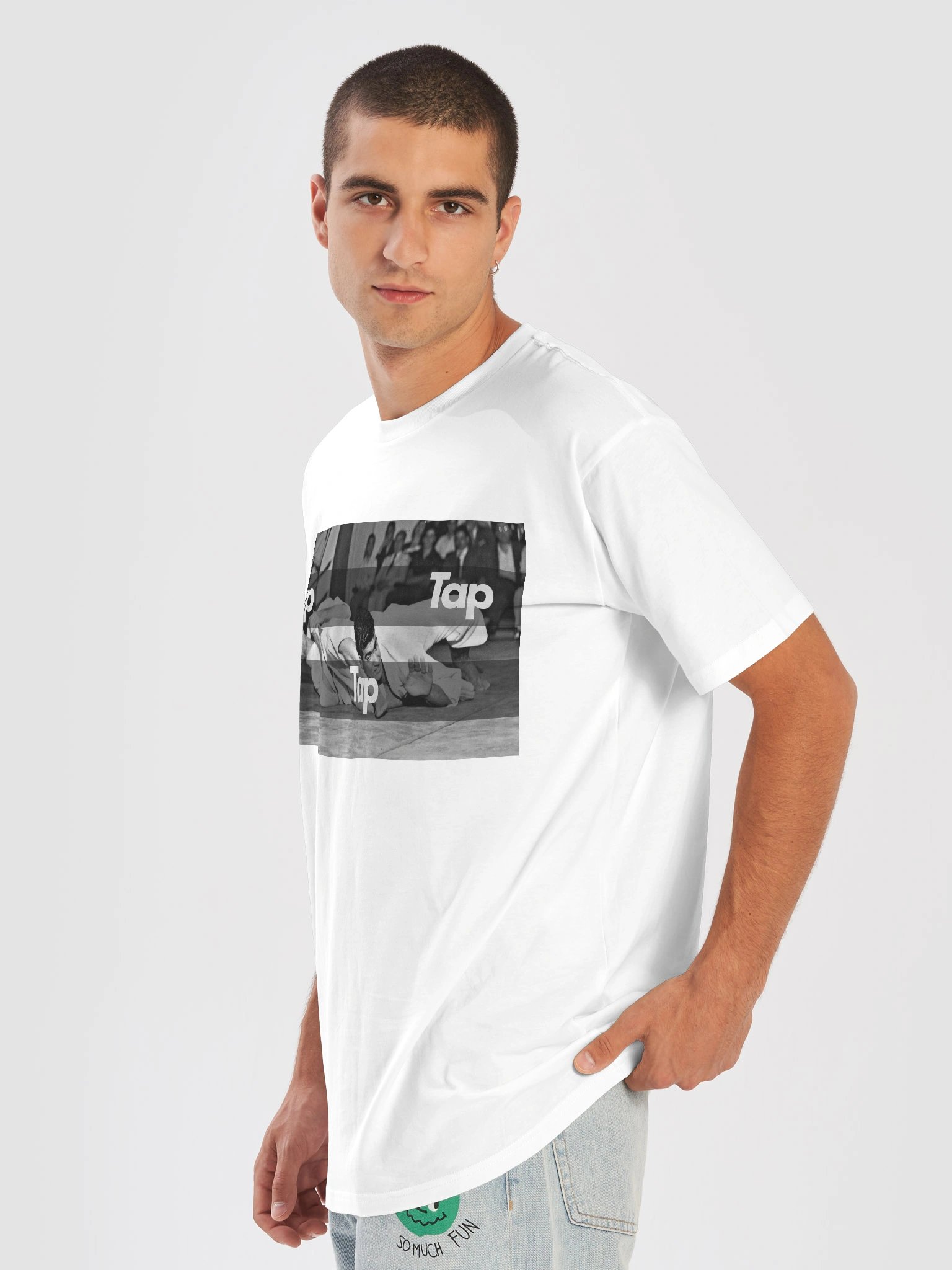 Tap Tap Tap Armbar T-shirt - White product image (7)