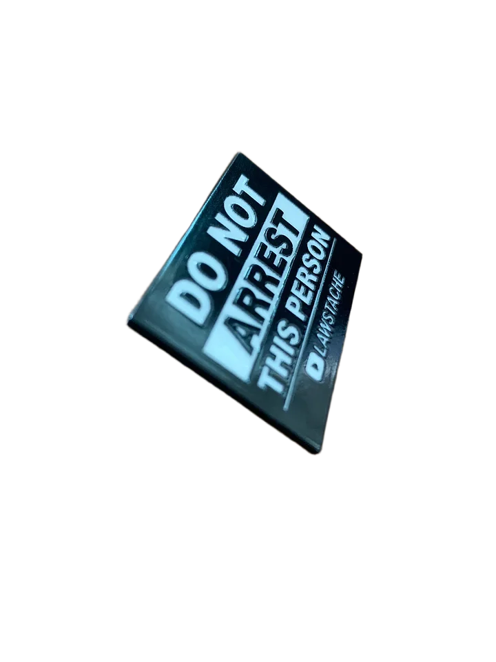 Enamel Pin - Do Not Arrest This Person product image (2)