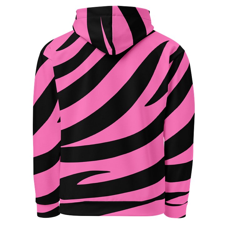 Zebra Print Hoodie – Pink Black product image (2)